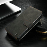 Luxury Retro Leather Flip Multi-function Removable Wallet Card Money Bag Holder Stand Cases For iphone 5 5S SE 6 6S 7 Plus Cover