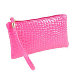 Women Solid Alligator Crocodile Leather Clutch Handbag Coin Purse High Quality Bag Aug15