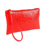 Women Solid Alligator Crocodile Leather Clutch Handbag Coin Purse High Quality Bag Aug15