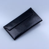 ESUFEIR 2017 Genuine Leather Women Wallet Long Purse Vintage Solid Cowhide multiple Cards Holder Clutch Fashion Standard Wallet