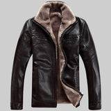 FreeShipping  Hot Sale  Winter Thick Leather Garment Casual flocking Leather Jacket Men's Clothing Leather Jacket Men 1813